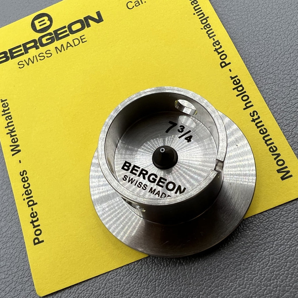 Bergeon 1996 Cal.7 3/4 Movement Holder with Adjustable Hollow Center Screw