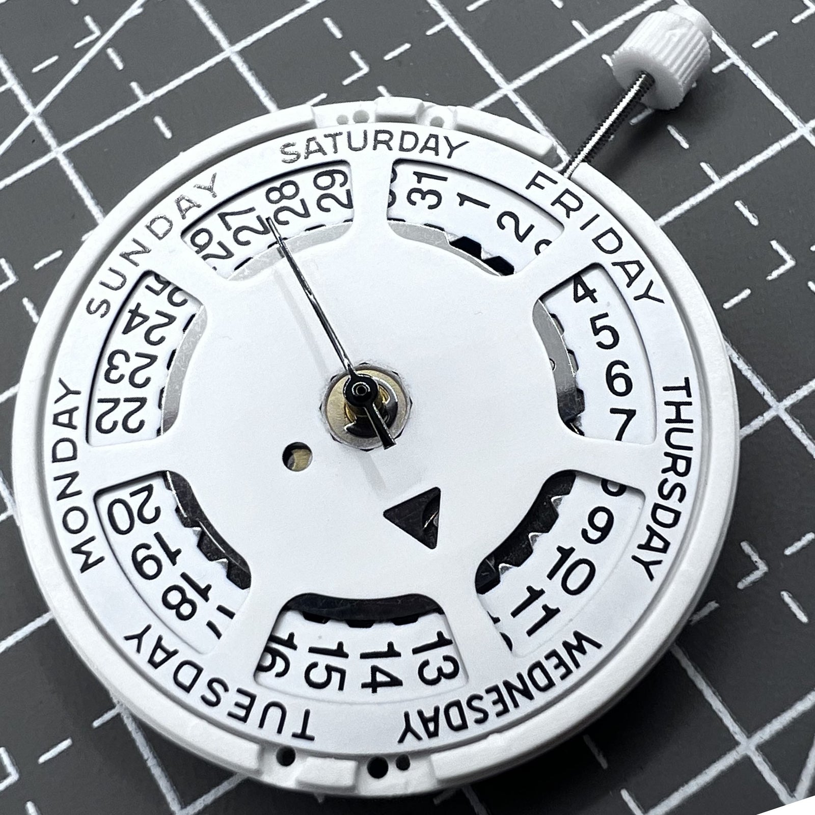 Swiss ISA 1198 Quartz Movement Day Date Movement