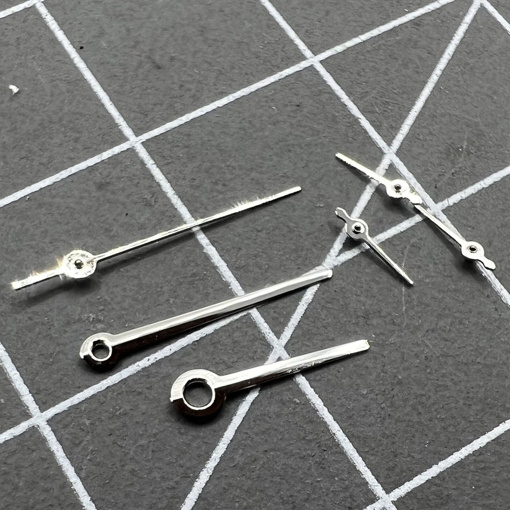 2 Sets No Lume Silver Trim Watch Hand for Movement VX3J VX9J VX7J VX3N VX9N VX42