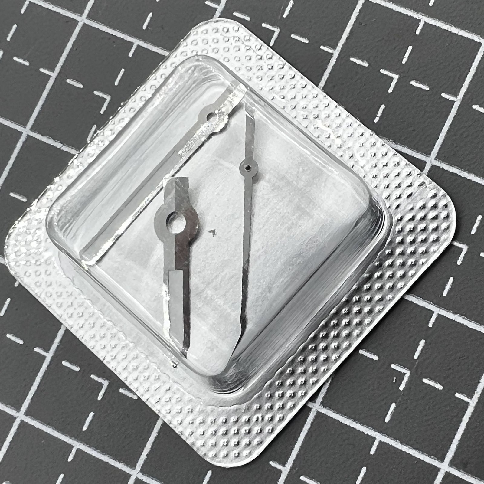 16mm Silver Trim Black Painted Watch Hands Set for ETA2836 Fit for M005.4
