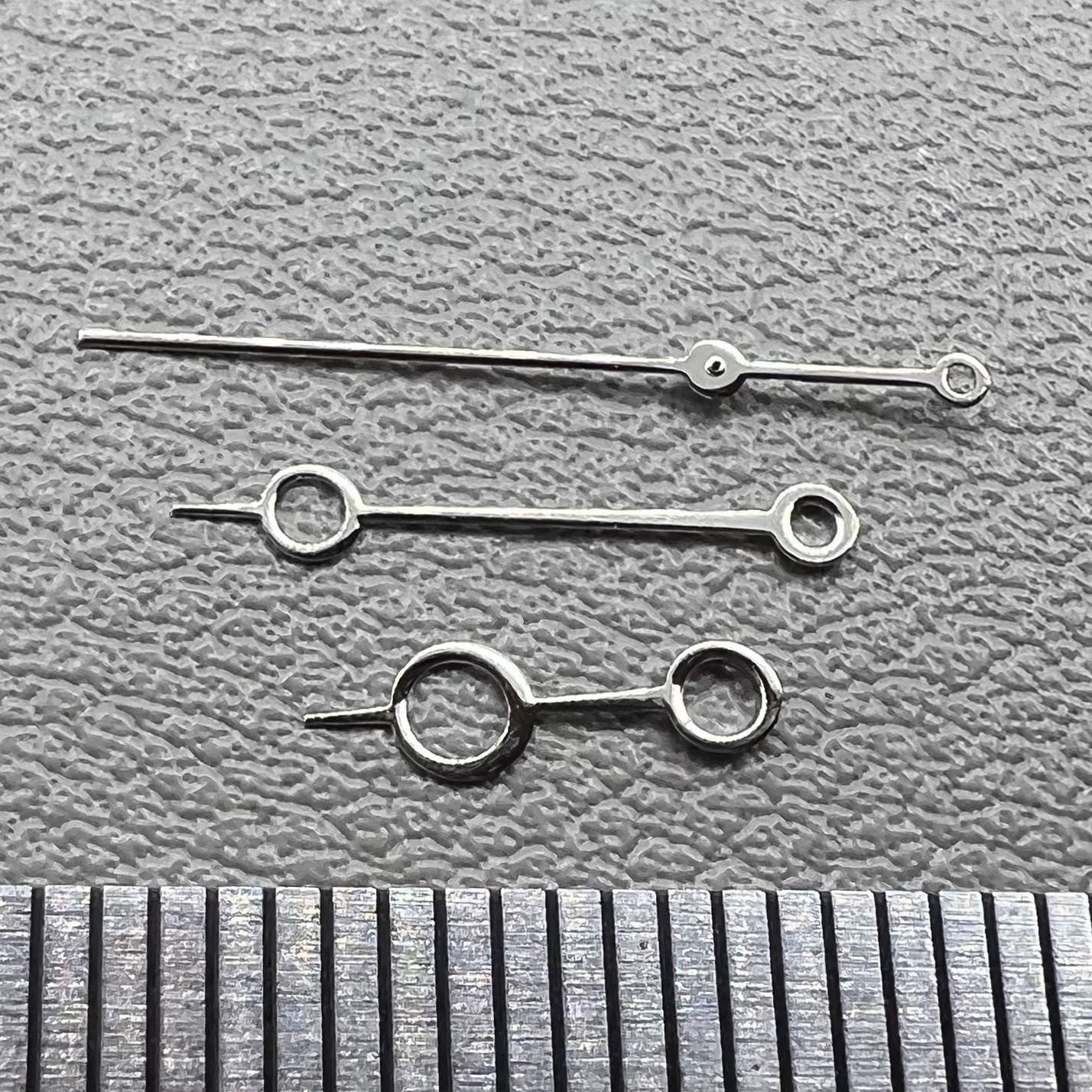 2 Sets Modified Silver Circle Hollow No Lume Watch Hands for NH35/36 NH38 NH72