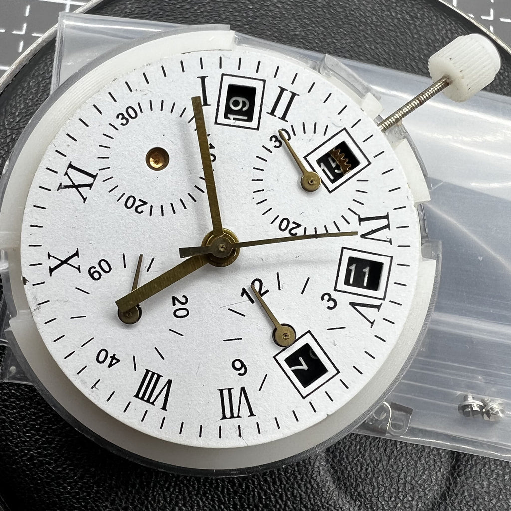 China 7750 Automatic Chronograph Movement Single Calendar ETA 7750 Configuration