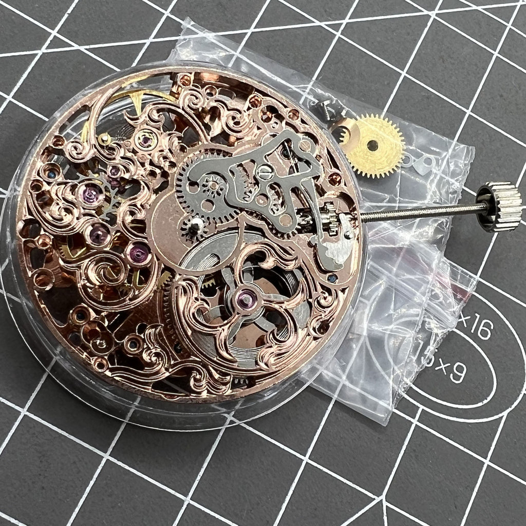Seagull ST3600 6497 Carved Hollow Hand Winding Manual Mechanical Movement