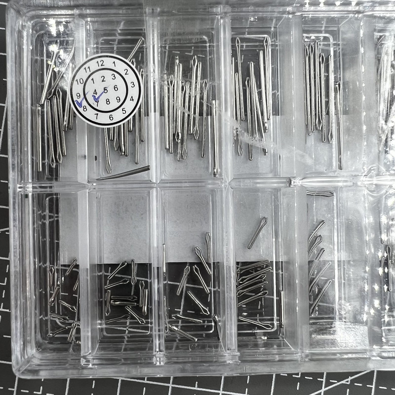 10PCSx18 Dia 0.8mm Stainless Steel Open End Pins Kit Pins Size From 4~21mm