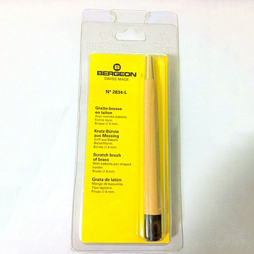 Bergeon 2834-L Scratch Brush Brass 10mm Pen Pencil