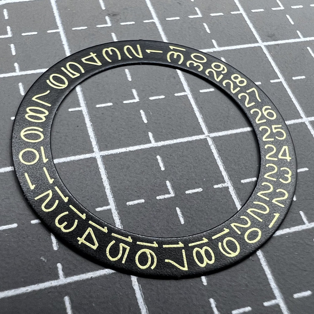 2 PIECES Golden Character Black Background Date Disk Date Wheel for NH35 NH36