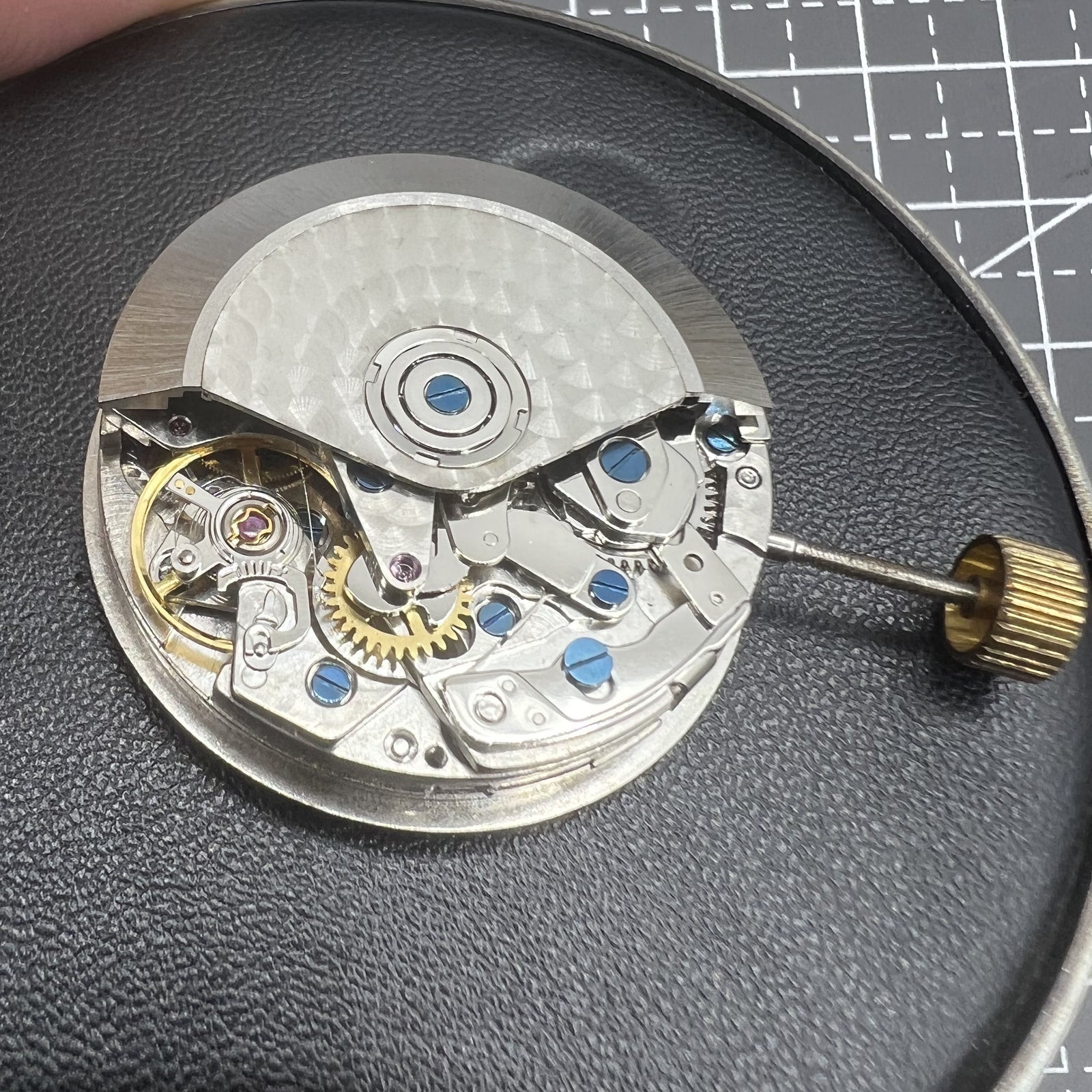 Black Dandong 7753 7750 Automatic Mechanical Movement Small Second@9