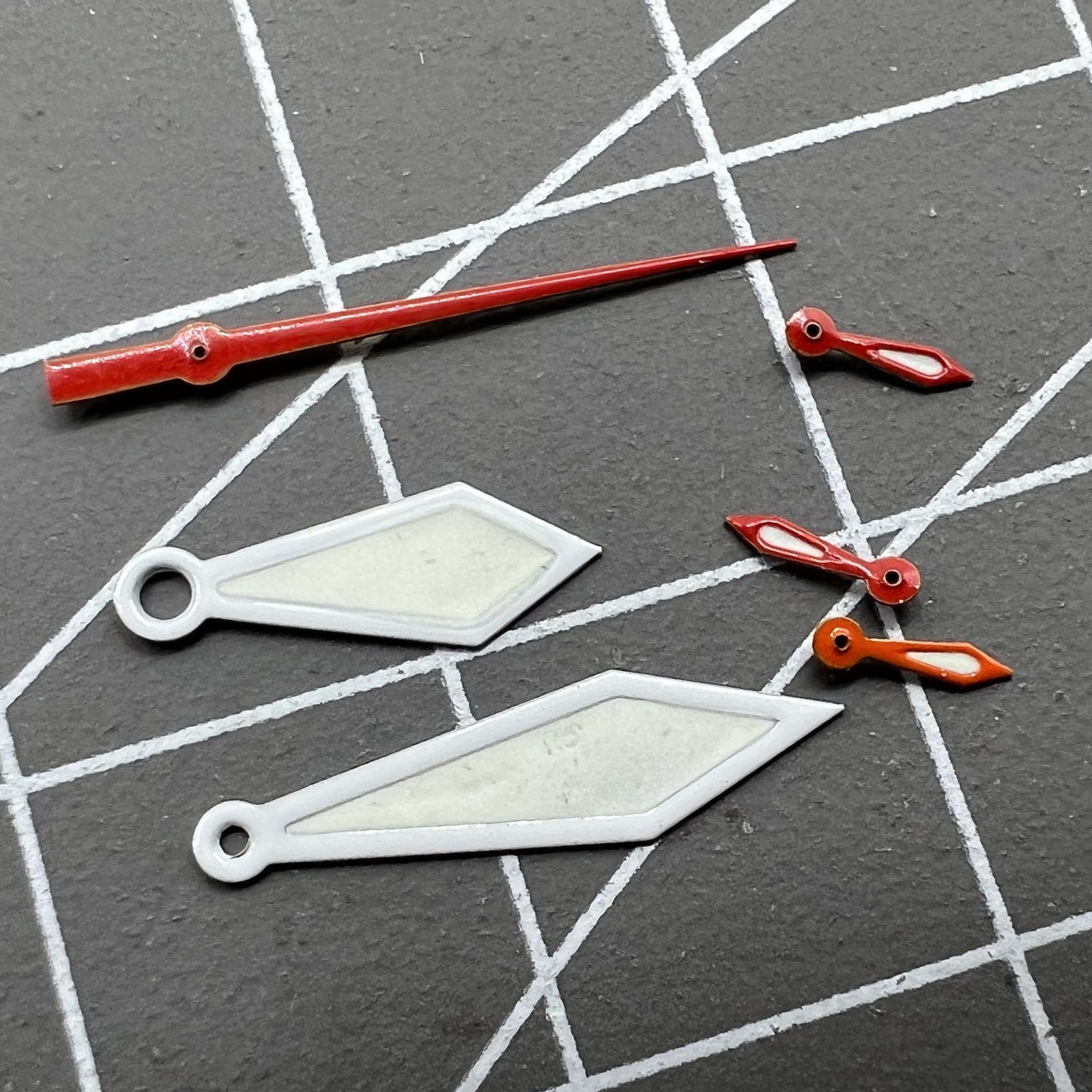 2 Sets/Pack Green Lume White Trim Watch Hands for Miyota OS10 0S10 Movement