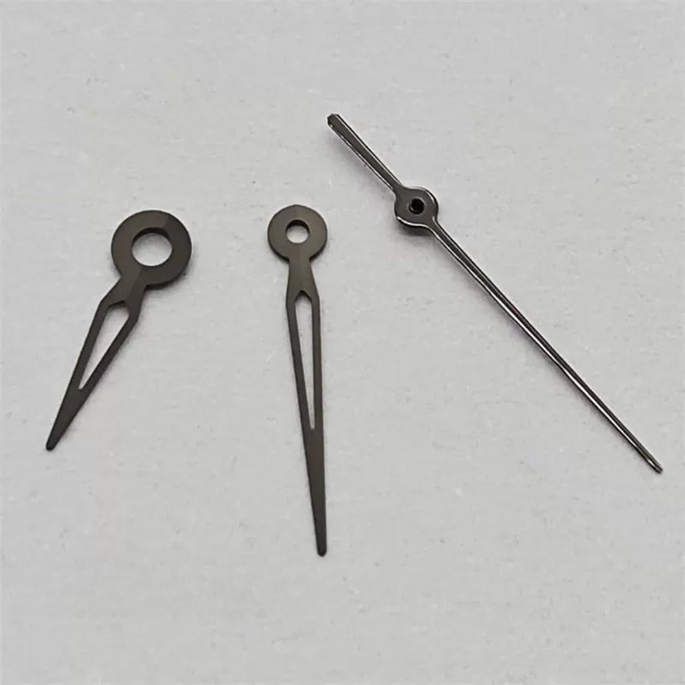 10x9x6mm Hollow Black Trim No Lume Watch Hands Set for NH05 NH06 Movement