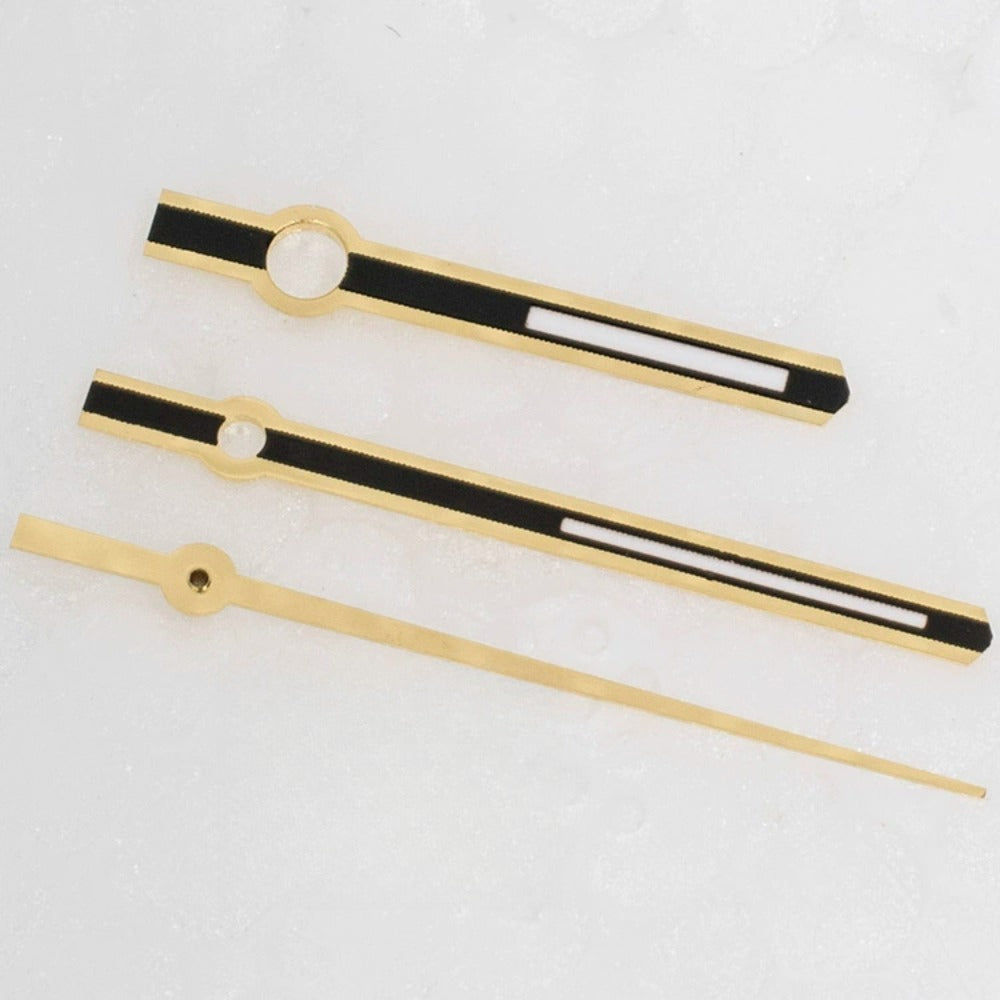 M021 13.5x17.5x19mm 3 Hands Golden Trim Watch Hands for ETA2836 2824 2892A2