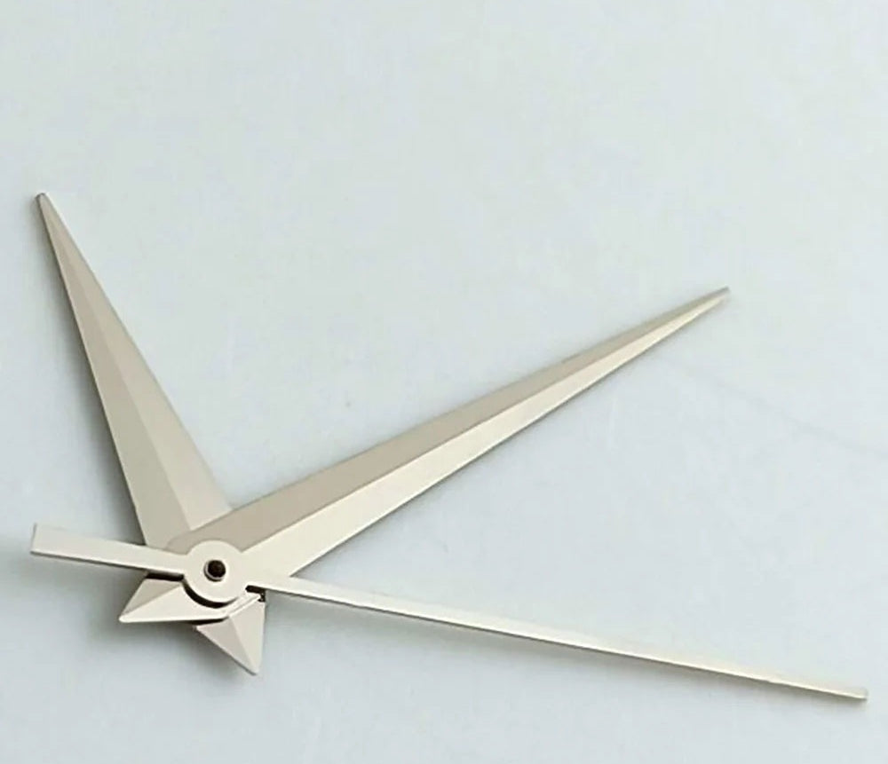 NO Lume Silver Trim Arrow Shape Watch Hands for NH35 NH36 7S26 NH70 NH72