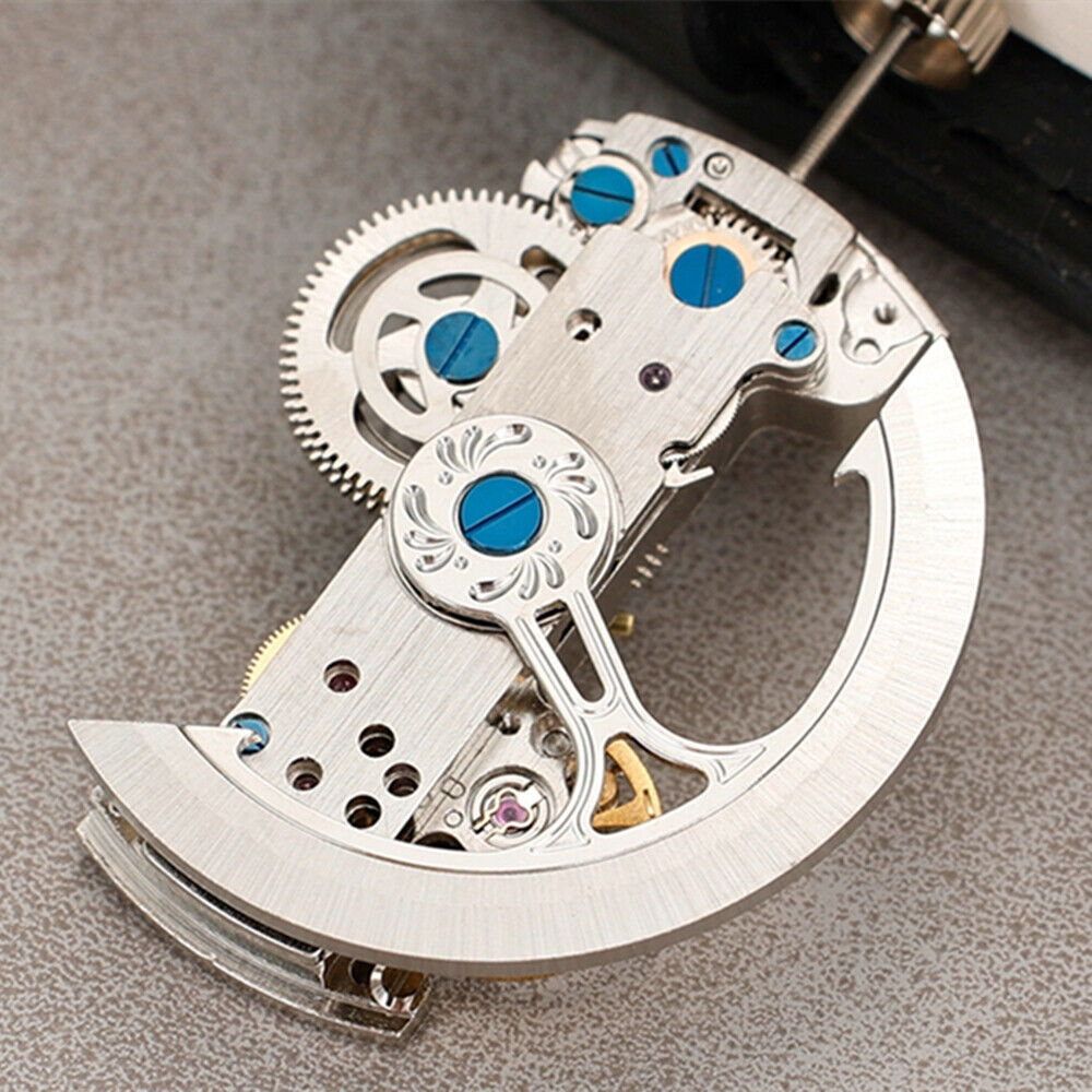 Asian LG0807 Silver Rectangle Bare Balance Wheel Automatic Mechanical Movement