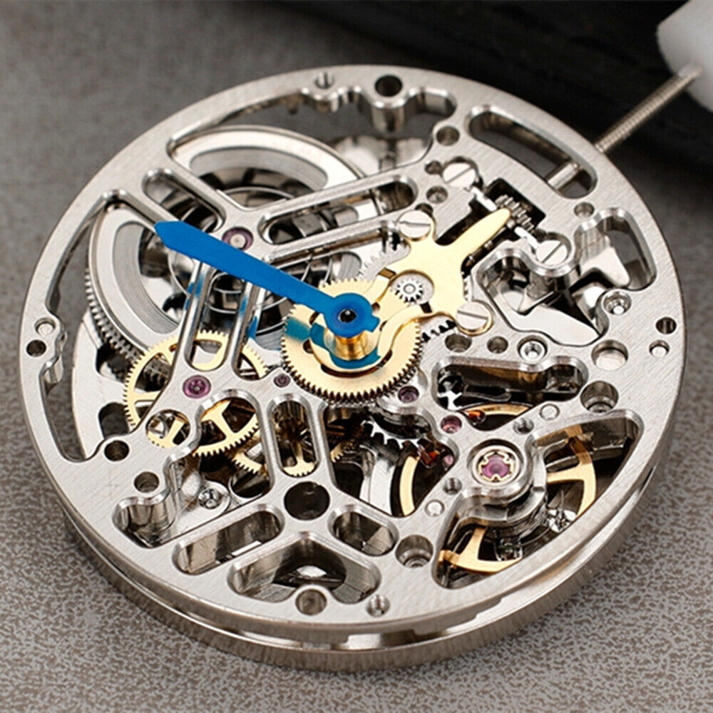 Asian HZ75DOA Silver Hollow Bare Balance Wheel Automatic Mechanical Movement