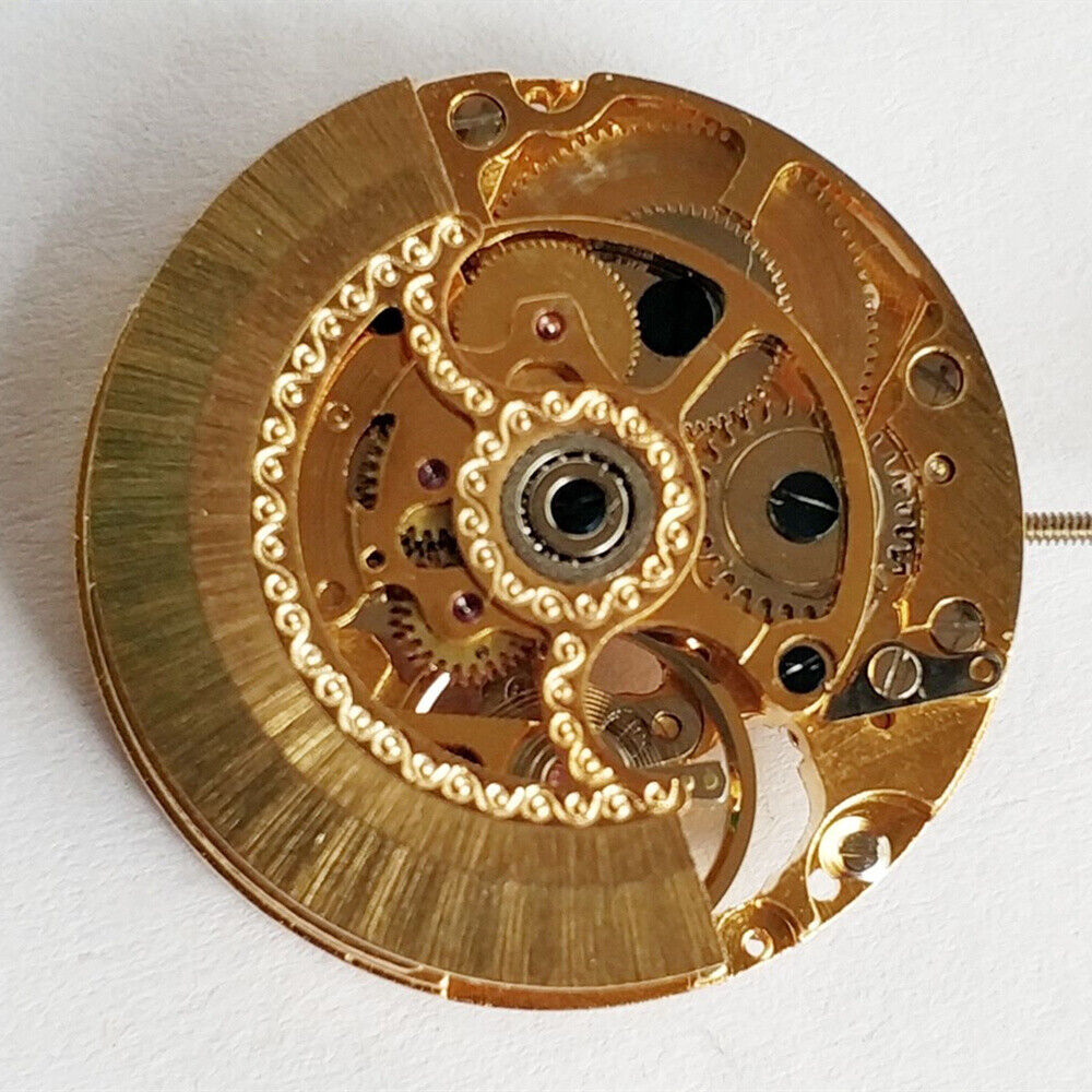 China Made Hollow Golden Automatic Mechanical Movement for Watch Repair Practice