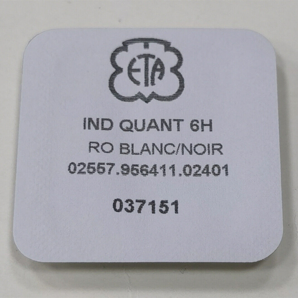 Swiss Made White Date Disk Wheel Date Wheel for ETA956.412 Date At 6 Watch Part