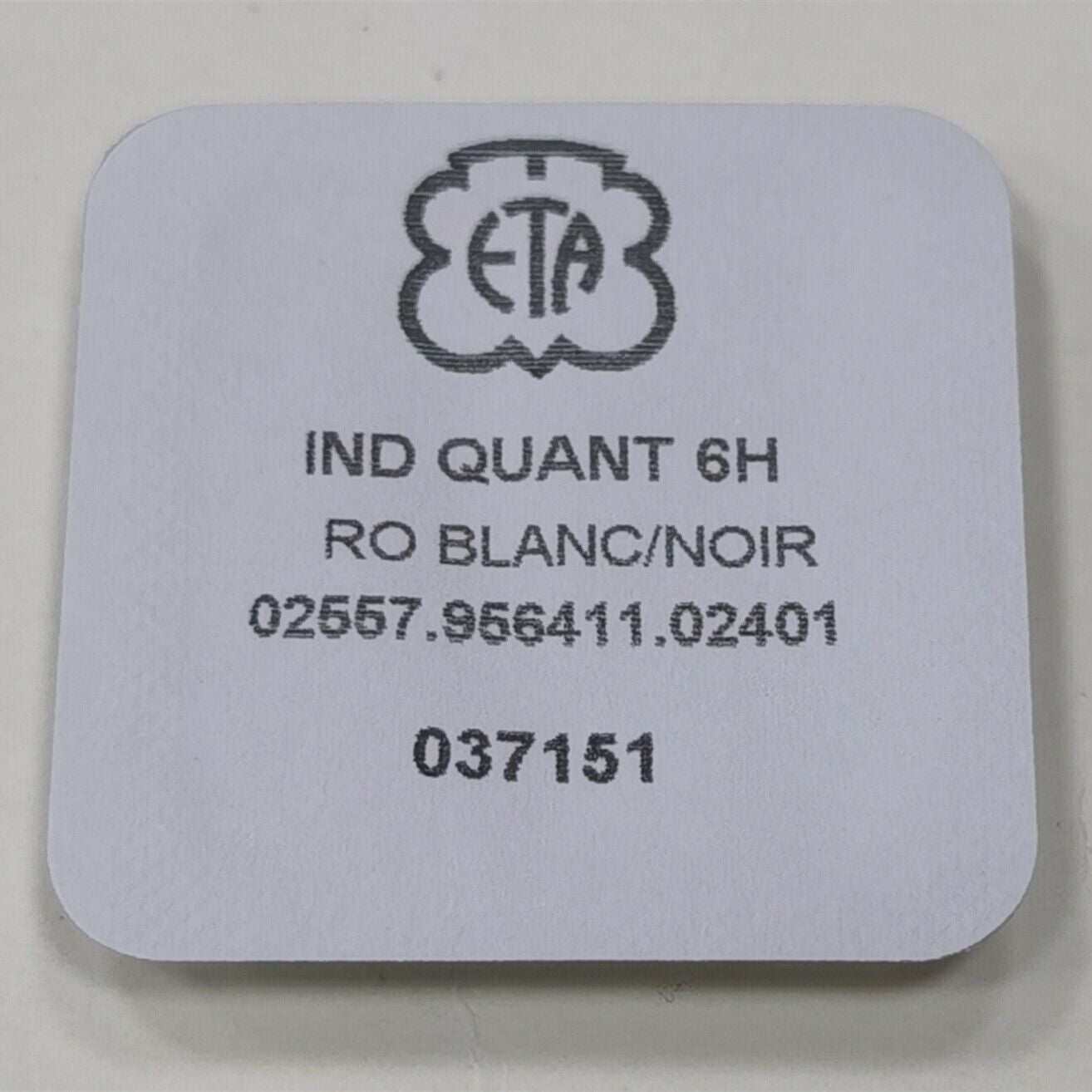 Swiss Made White Date Disk Wheel Date Wheel for ETA956.412 Date At 6 Watch Part