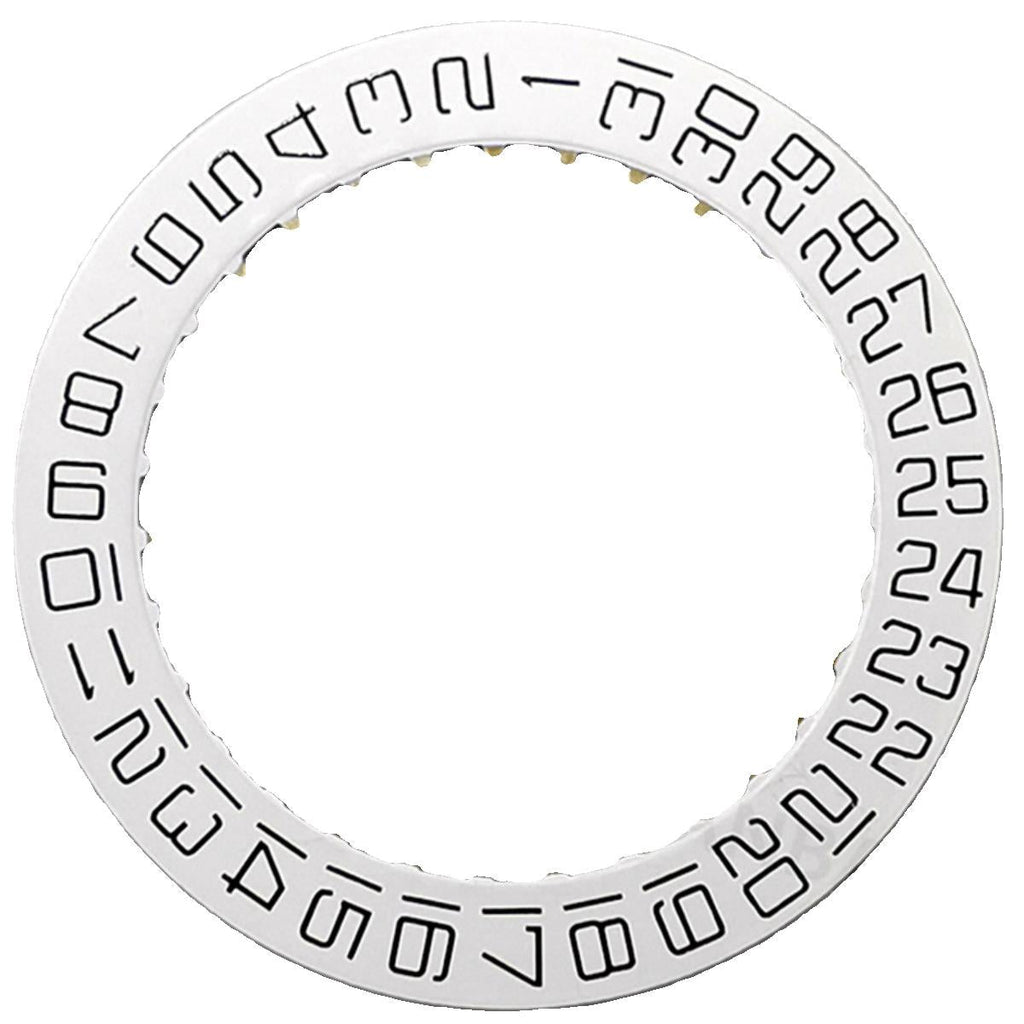 Swiss White Date Disk Wheel Date Wheel for ETA2824 Date At 3 Square Font