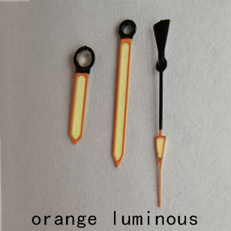 Orange Trim Orange Luminous Watch Hands for Movement NH36 NH35 7S26 Movement