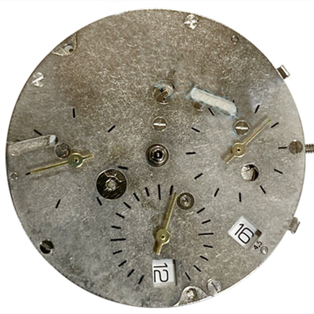 Chinese Mingzhu Silver Automatic Mechanical Movement 6 Hands Small Second@3@6@9