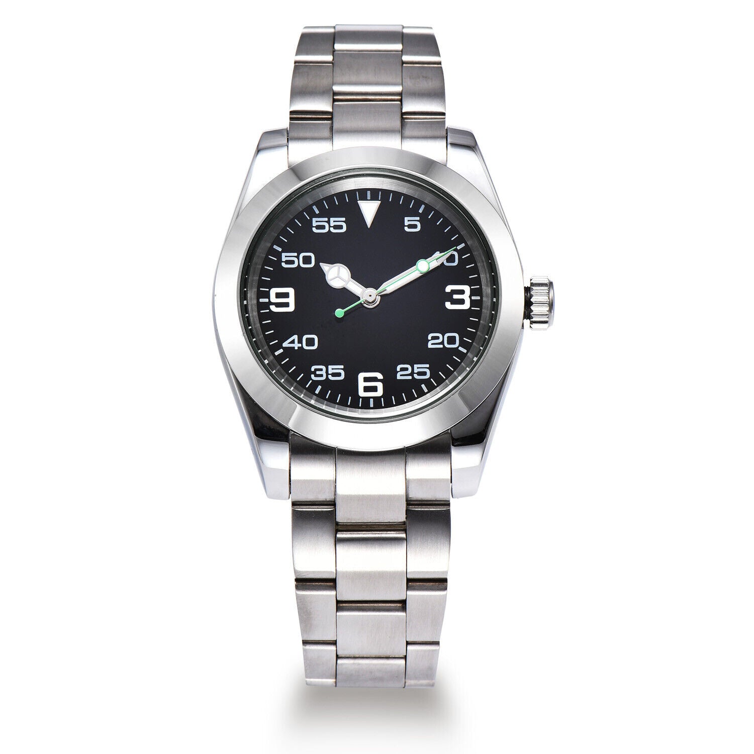 316L 40mm Men Wristwatch Sapphire Glass Waterproof Diving Mechanical Watch 3/6/9