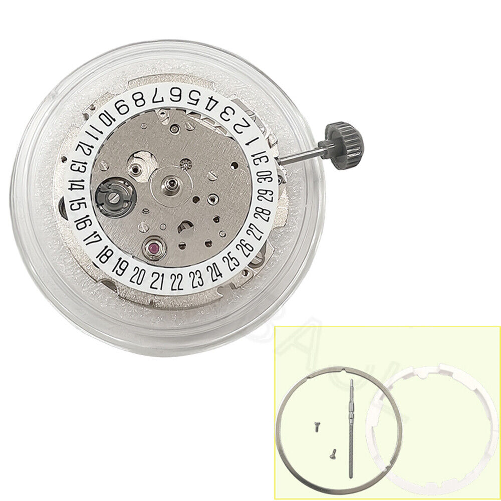 Miyota/Citizen 8215 Silver Plated Date At 6 Japan Automatic Mechanical Movement