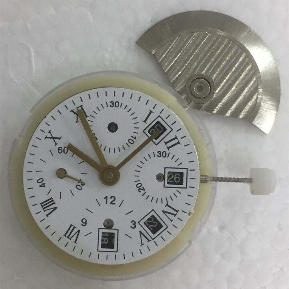 China Made 7750 GMT 3 Hands Small Second@9 Automatic Mechanical Movement