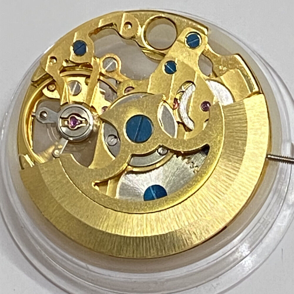 China Made Carved Golden Hollow 7120 Automatic Mechanical Movement