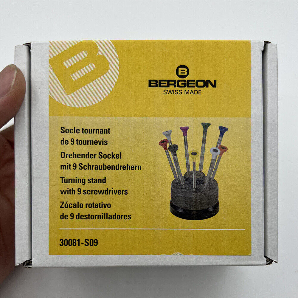 Bergeon 30081-S09 Watchmakers Ergonomic 9 Piece Watchmakers Screwdriver Set