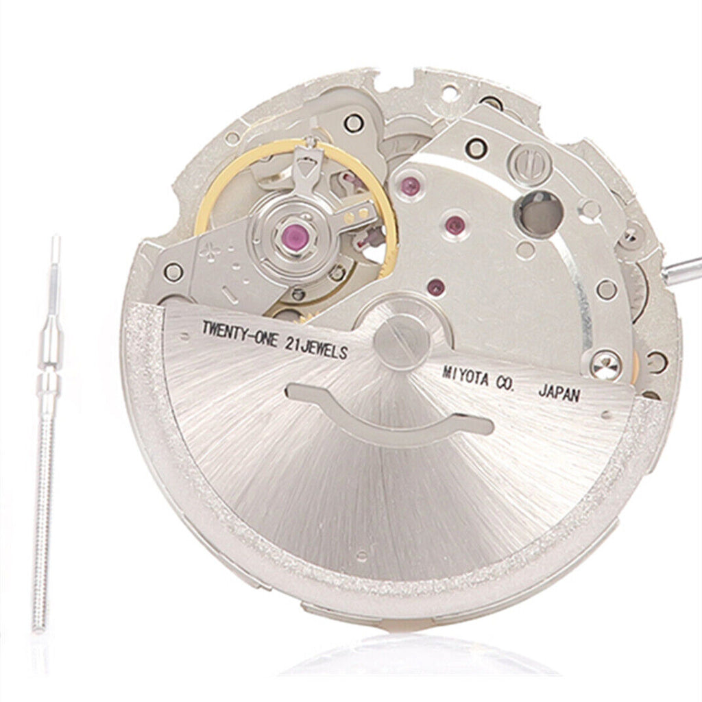 Genuine Silver Miyota Citizen 8200 8215 Day Date Automatic Mechanical Movement