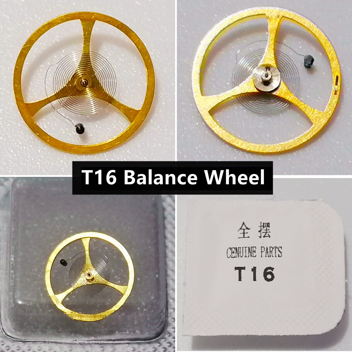 Complete Balance Wheel with Hairspring for Tianjin Seagull T16 ST16 Movement