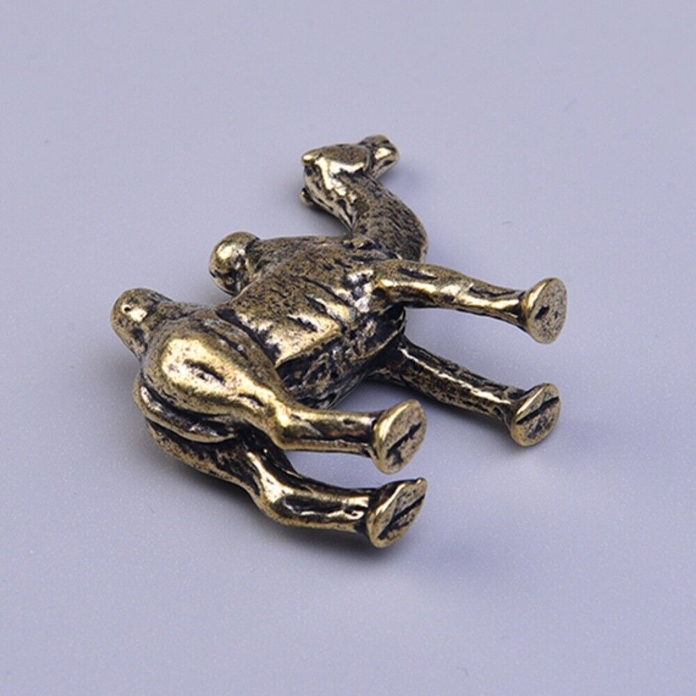 Solid Copper Camel Trinket Vintage Hand Carved Bronze Model Figurines