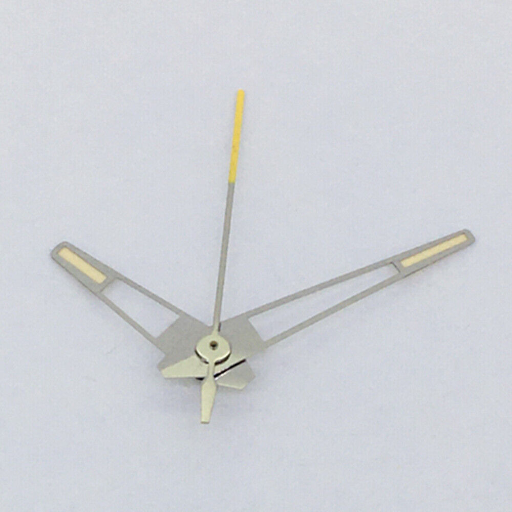 Yellow Luminous Silver Trim Watch Hands for China Made 8215/2813/Miyota 8N24