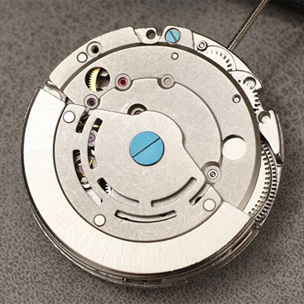 China Made Dandong Silver Double Time Zone Automatic Mechanical Movement Date@3