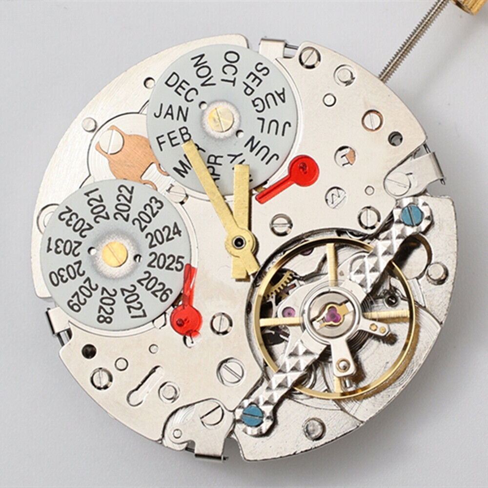 Asian Dandong Bare Balance Wheel Automatic Mechanical Movement Date@3 Week@9