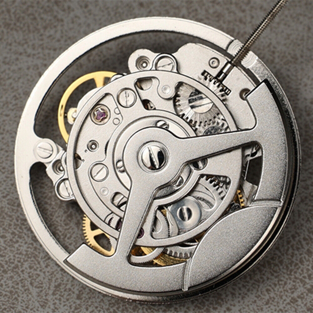 China Made Shanghai Silver Hollow Multifunctional Automatic Mechanical Movement