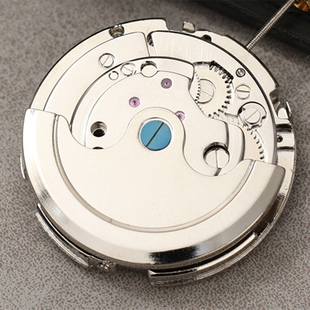 Asian Dandong Silver Date@3 Week@9 Moon Phase@9 Automatic Mechanical Movement
