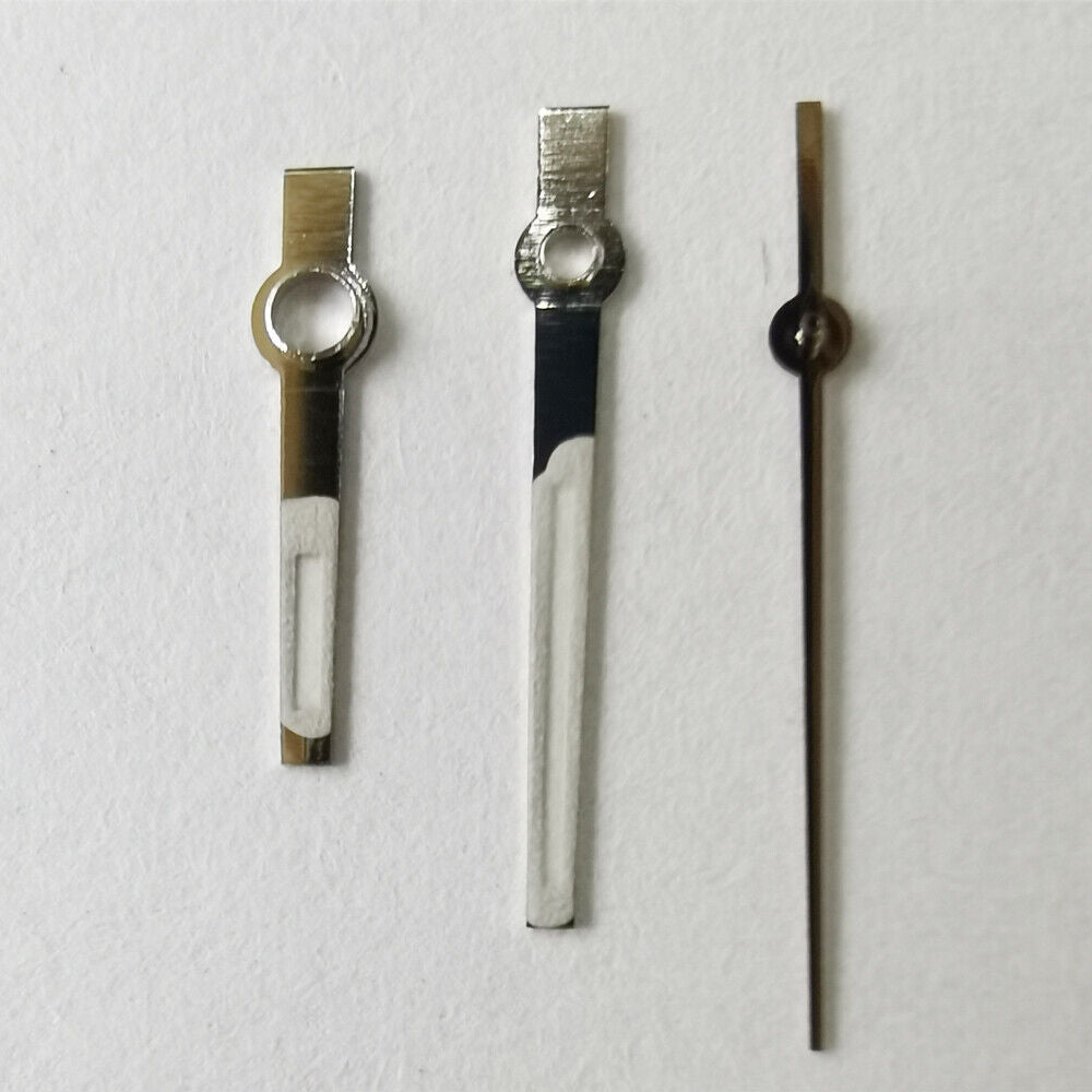 12.5X12.5X8.5mm Silver Trim Green Luminous Watch Hands for NH35 NH36 Movement
