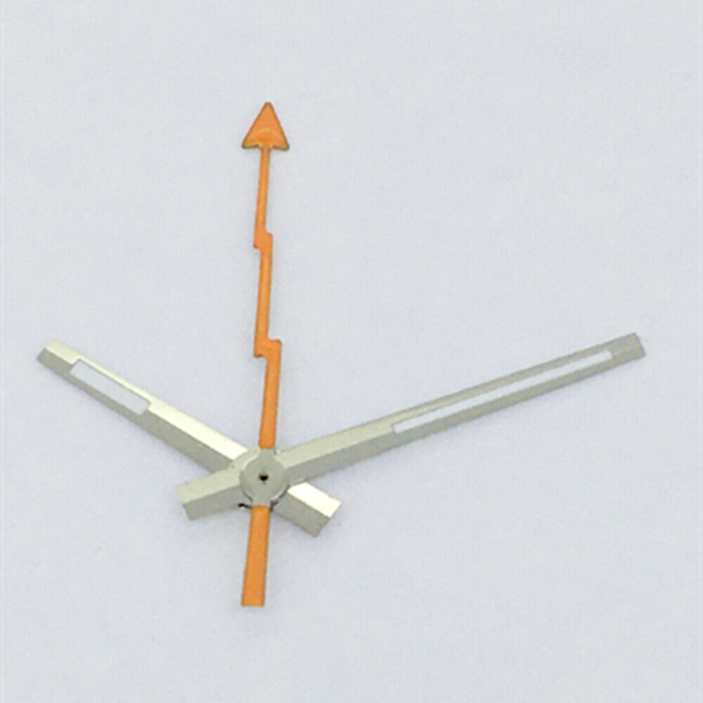 Silver Trim Orange Second Hand with Lume Watch Hands for Asian 8215/2813/8205
