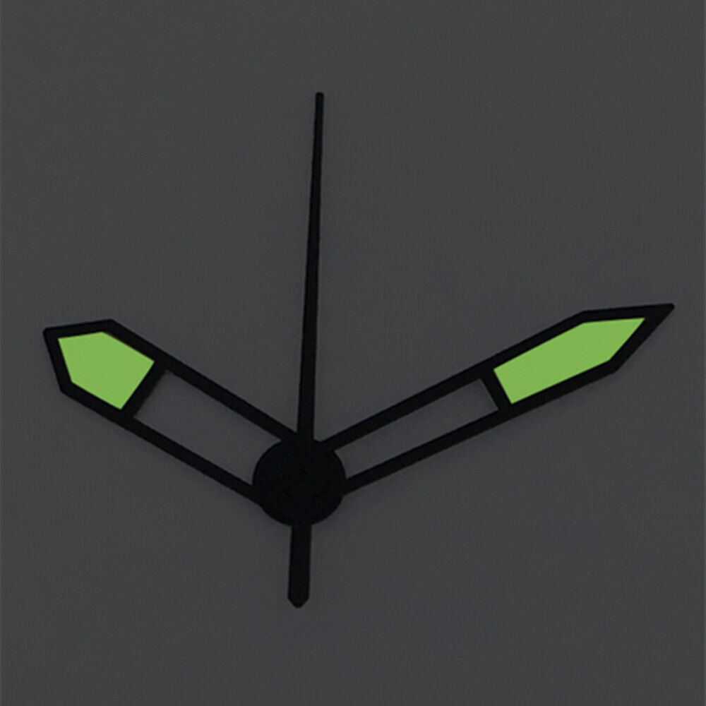 3 Hands Black Trim Green Luminous Watch Hands for Asian 8215/2813/8205 Movement
