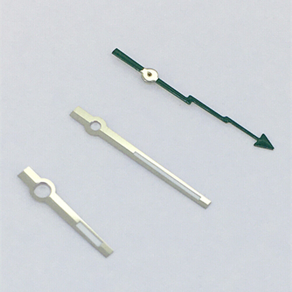 Lume Silver Trim Green Second Hand Watch Hands for Asian 8215/2813/8205 Movement