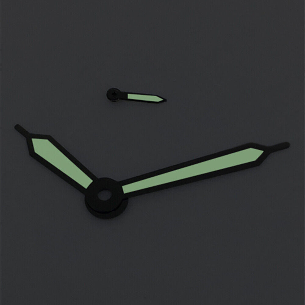 Black Trim Green Luminous Watch Hands for ST3600/ST3620/ETA6497/ETA6498 Movement