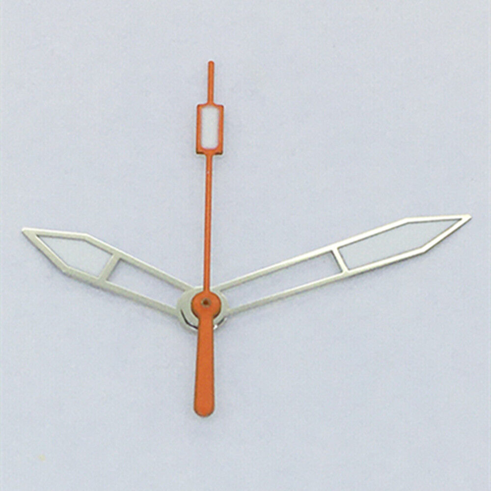 Green Luminous Silver Trim Orange Second Hand Watch Hands for Asian 8215/2813