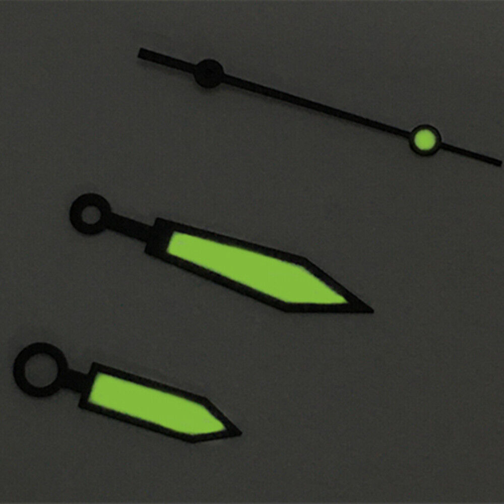 Arrow Shaped Green Luminous Hands Set for ETA2836/2846/2824/2846 Movement