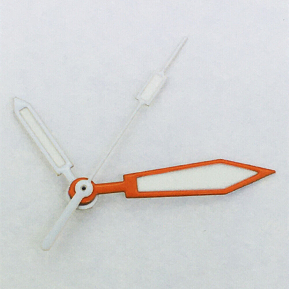 Orange&Silver Trim Green Lume Watch Hands for ETA2836/2846/2824/2846 Movement