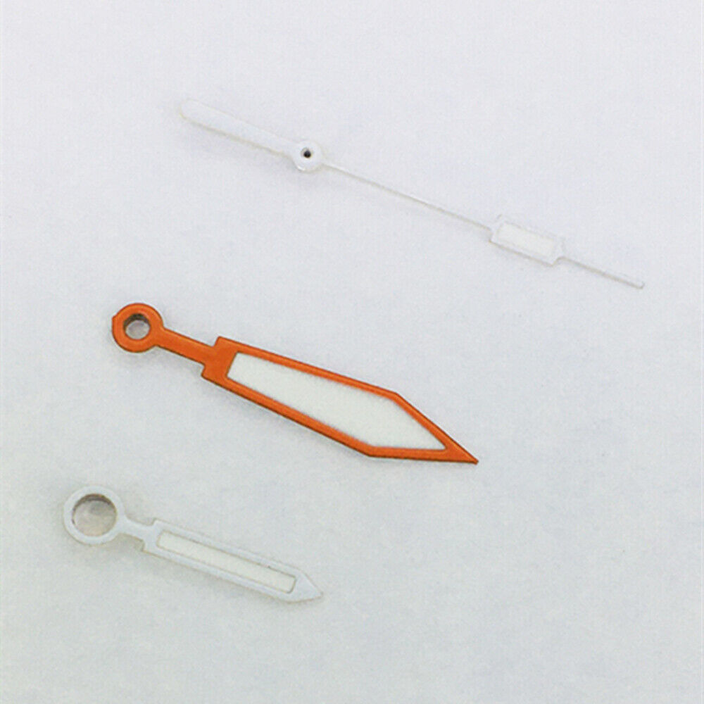 Orange&Silver Trim Green Lume Watch Hands for ETA2836/2846/2824/2846 Movement