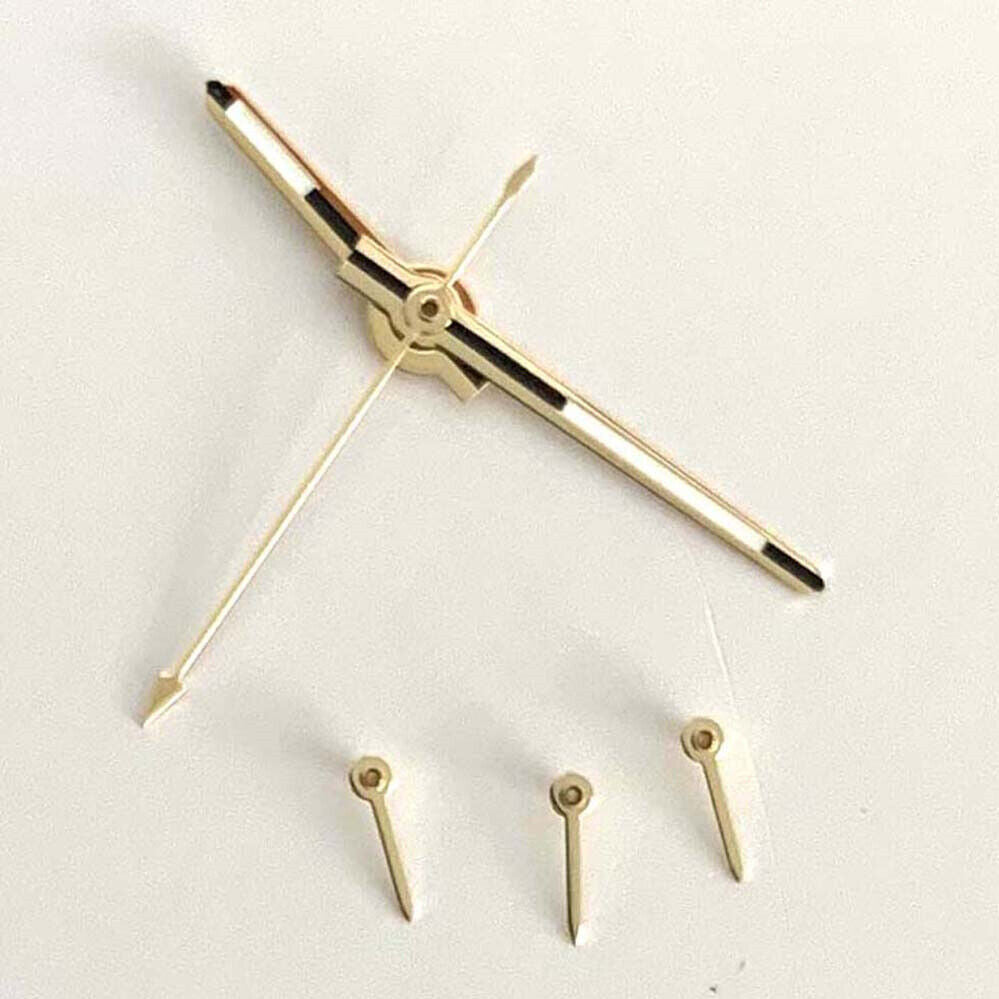 13.5mm Vintage 6 Hands Golden Trim Green Luminous Watch Hands for VK63 Movement
