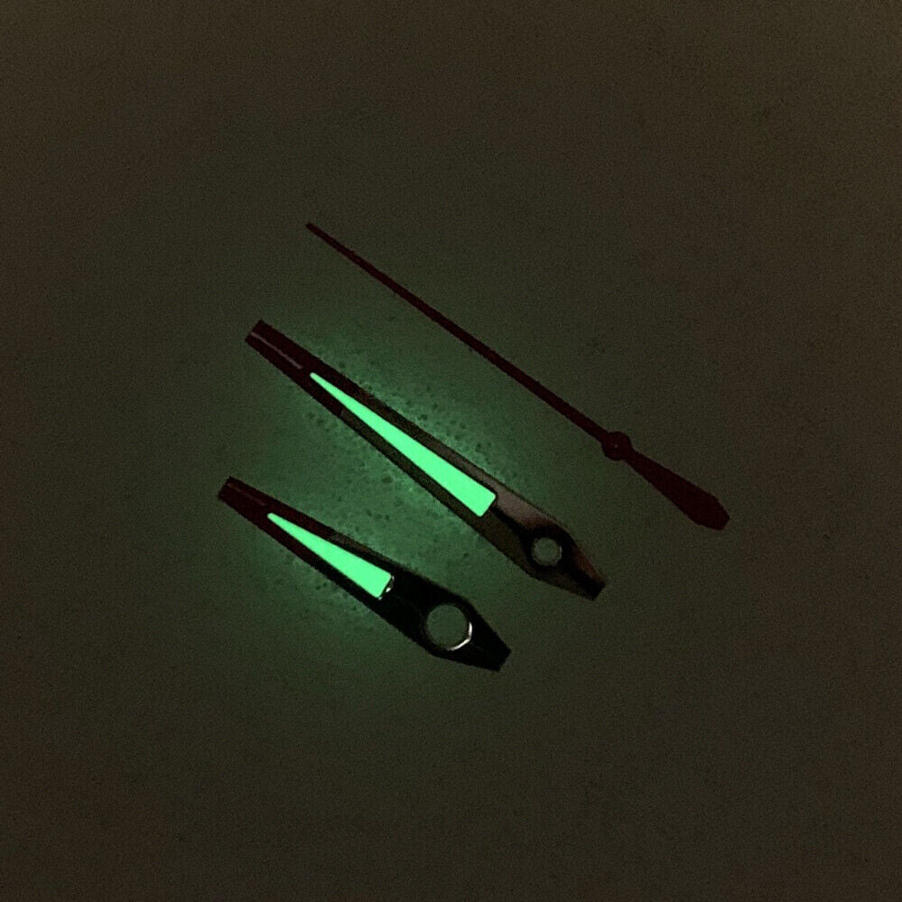 Red Silver Trim Green Luminous Watch Hands for NH35/NH36/4R/7S Movement