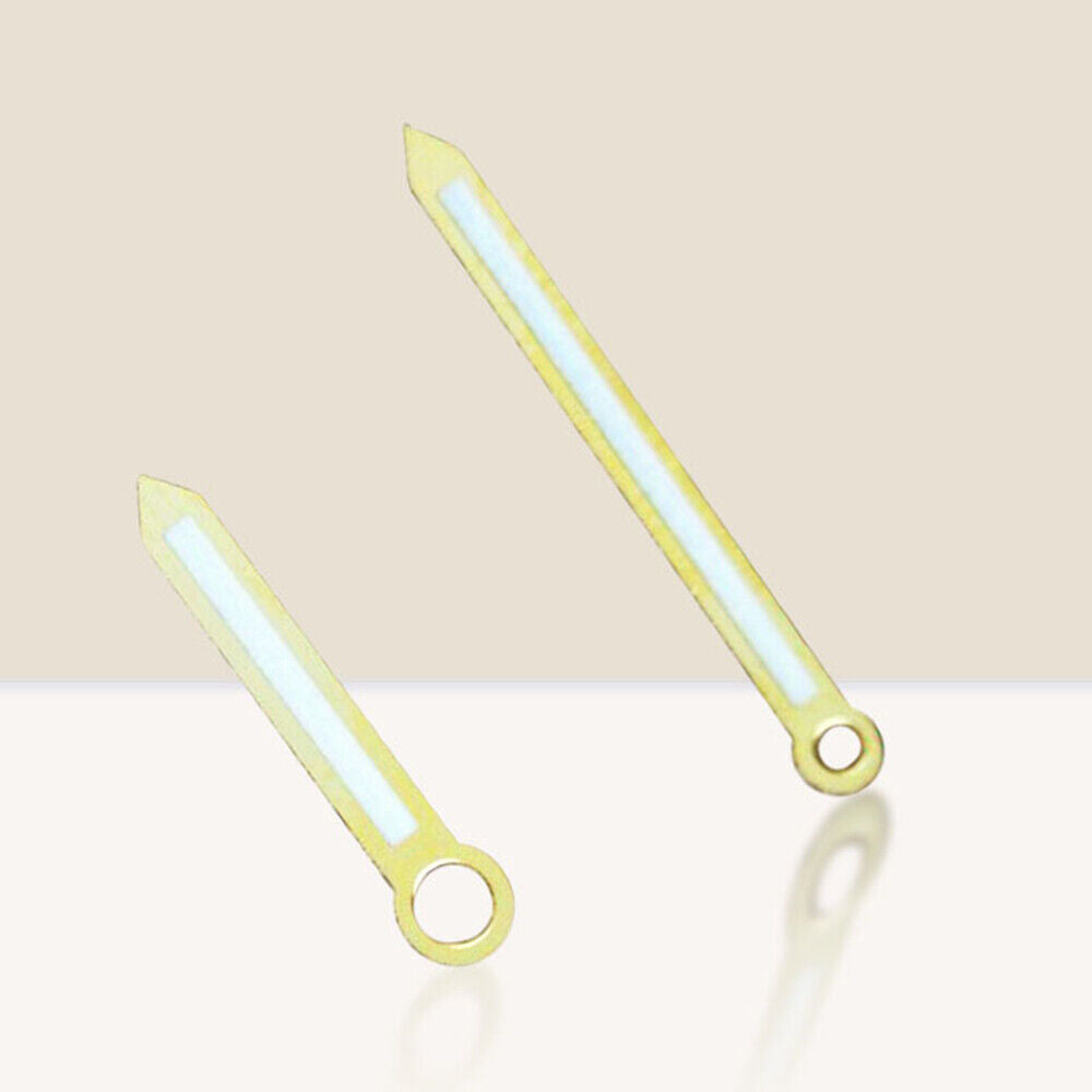 2 Hands Luminous Golden Trim Watch Hands for ST3600/ST3620 ETA6497/6498 Movement