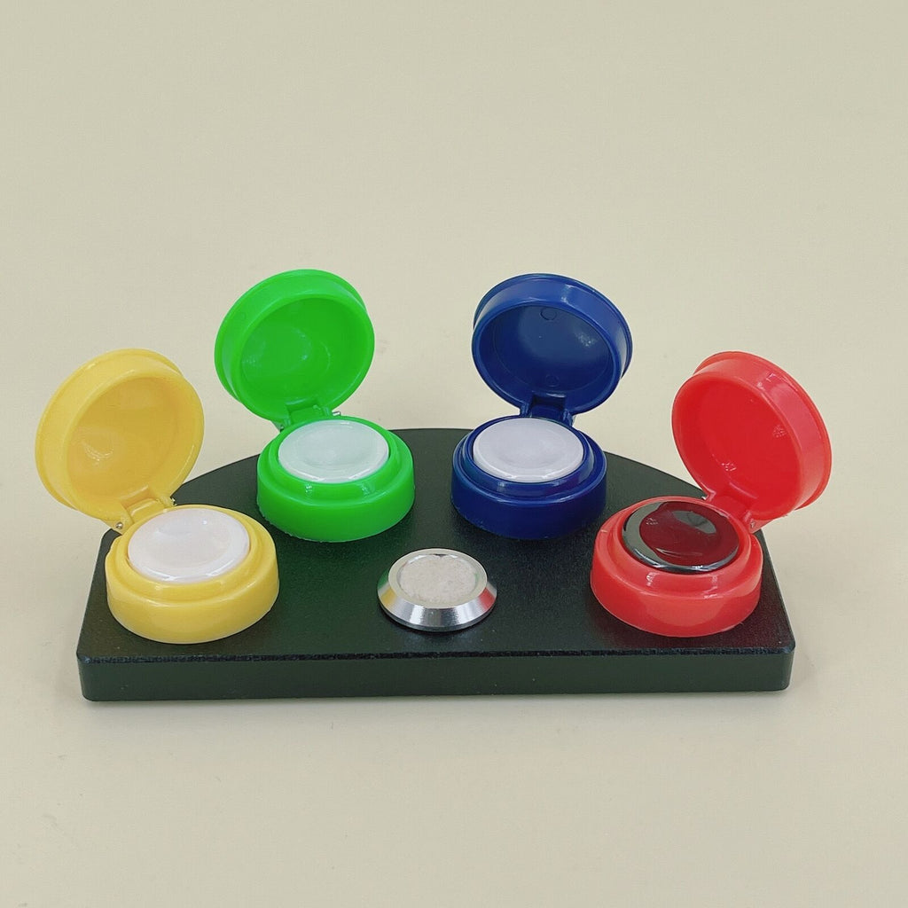 Oil Cups Stand In Die-cast Alloy 4 Containers Watch Repair Tool Colorful Cover