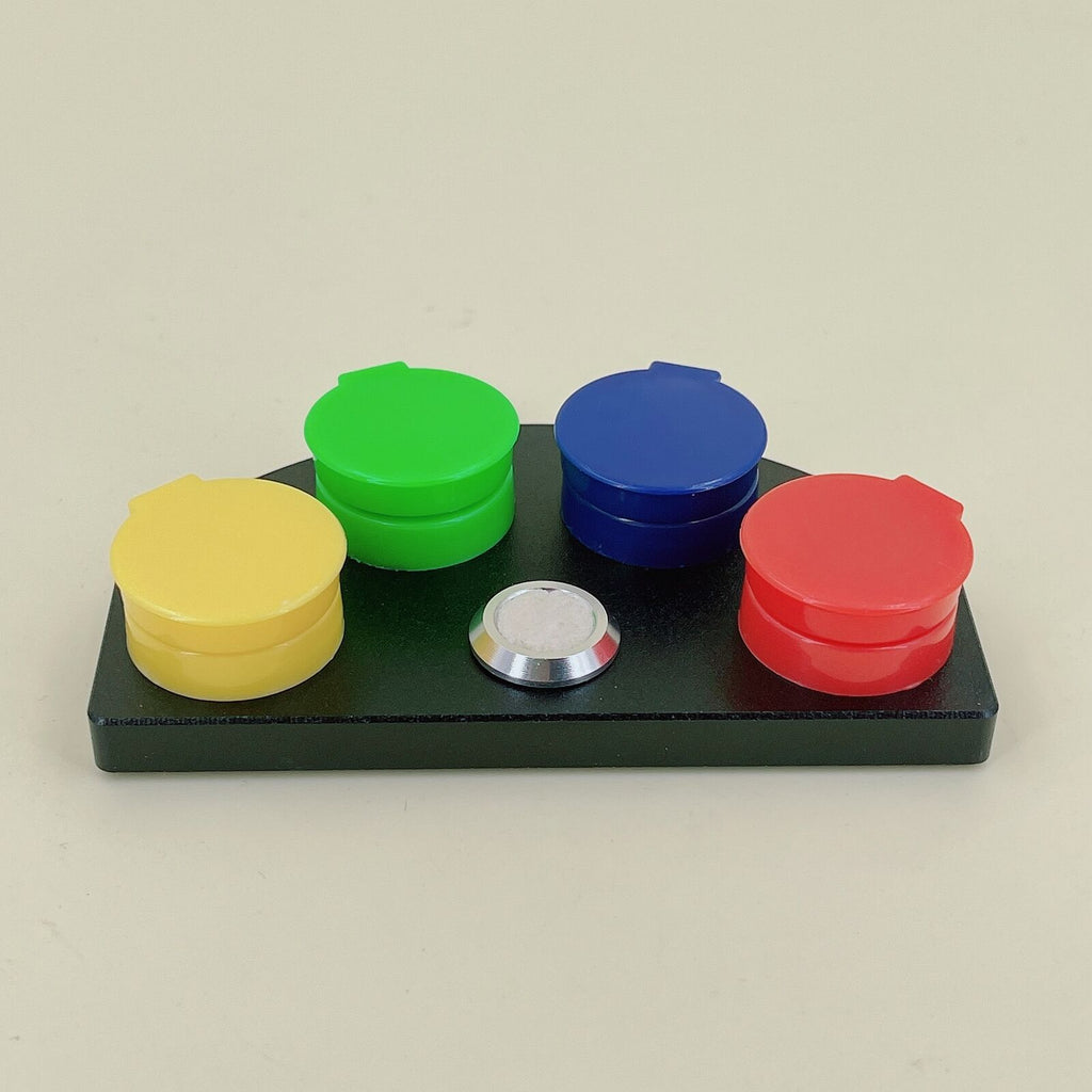 Oil Cups Stand In Die-cast Alloy 4 Containers Watch Repair Tool Colorful Cover